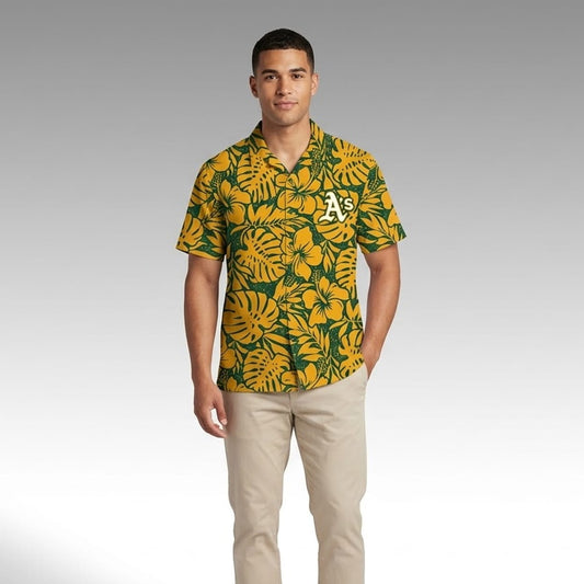 2026 Athletics Father's Day Hawaiian Shirt Giveaway Moonbestprint