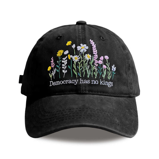2026 Democracy Has No Kings Flower Hat -Moonbestprint