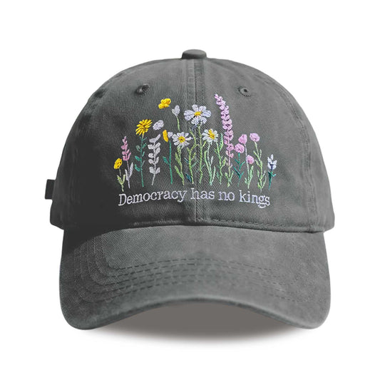 2026 Democracy Has No Kings Flower Hat -Moonbestprint