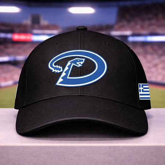 2026 Giveaway Dbacks Greek Heritage Celebration Hat -Moonbestprint