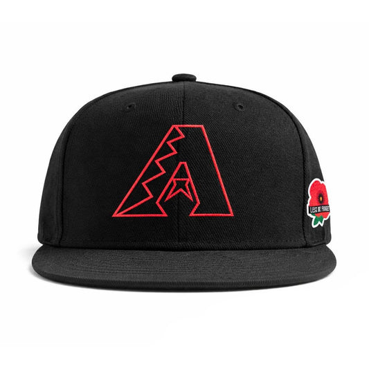 2026 Giveaway Dbacks Memorial Day Red Poppy Cap -Moonbestprint