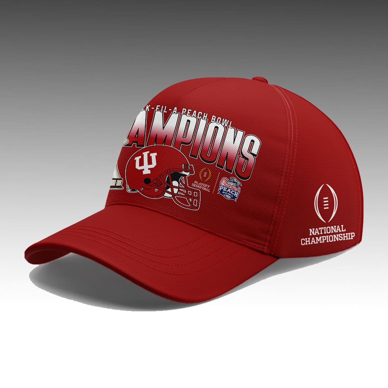 2026 Indiana Hoosiers Peach Bowl Champions Classic Cap Moonbestprint
