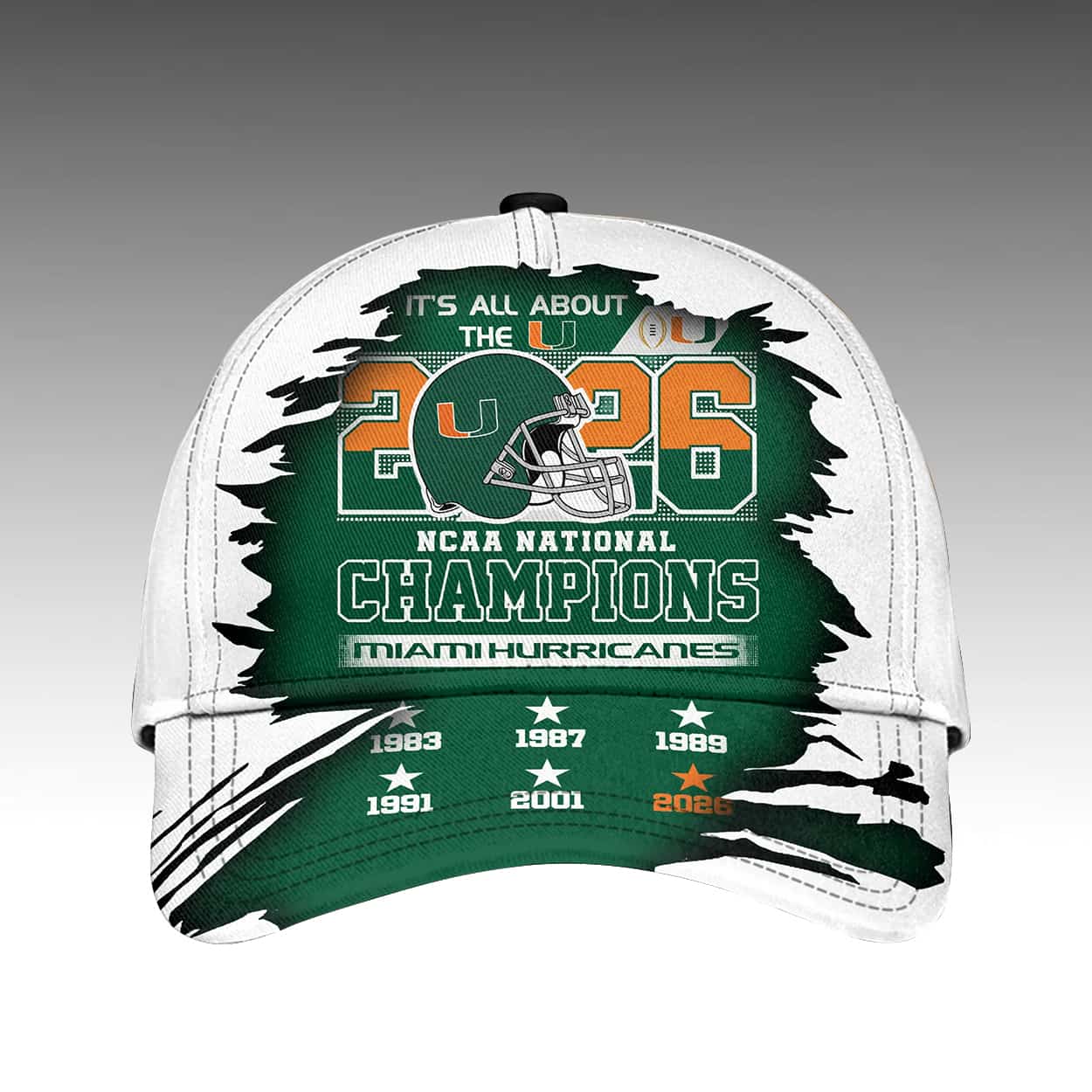 2026 Miami Hurricanes National Champions Classic Cap Moonbestprint