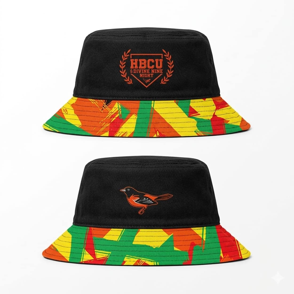 2026 Orioles HBCU And Divine Nine Night Bucket Hat Giveaway Moonbestprint