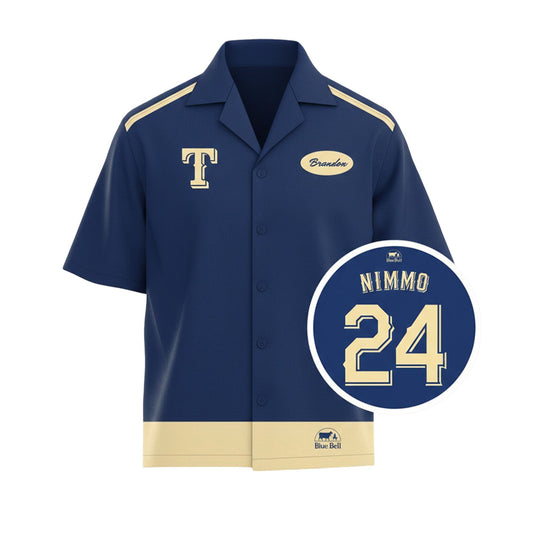 2026 Giveaway Texas Rangers Blue Bell Brandon Nimmo Shirt - Moonbestprint