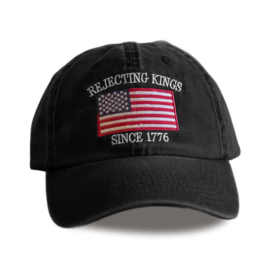 2026 Rejecting Kings Since 1776 Baseball Cap -Moonbestprint