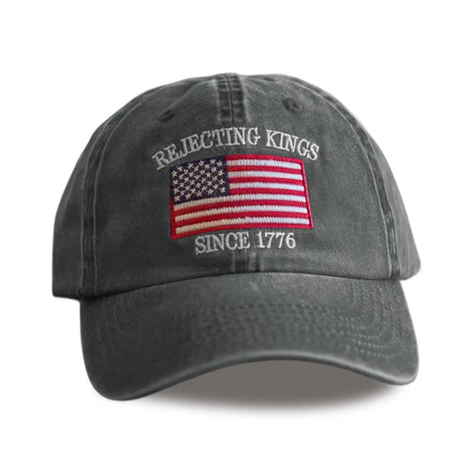 2026 Rejecting Kings Since 1776 Baseball Cap -Moonbestprint