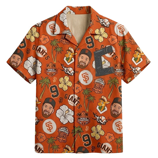 2026 Giveaway San Francisco Giants Brandon Belt Aloha Shirt - Moonbestprint