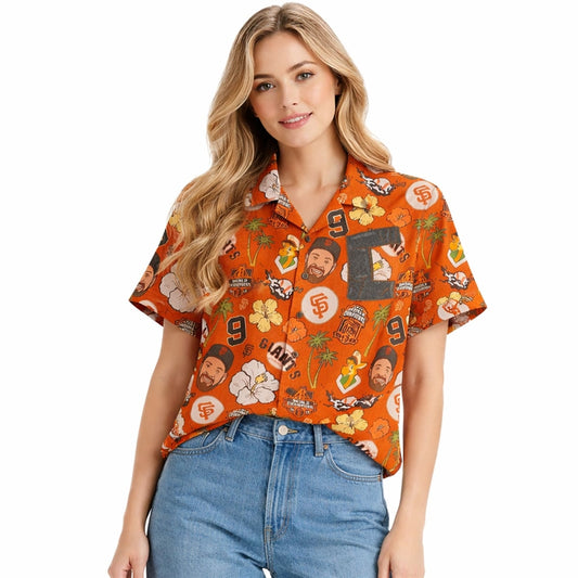 2026 Giveaway San Francisco Giants Brandon Belt Aloha Shirt - Moonbestprint