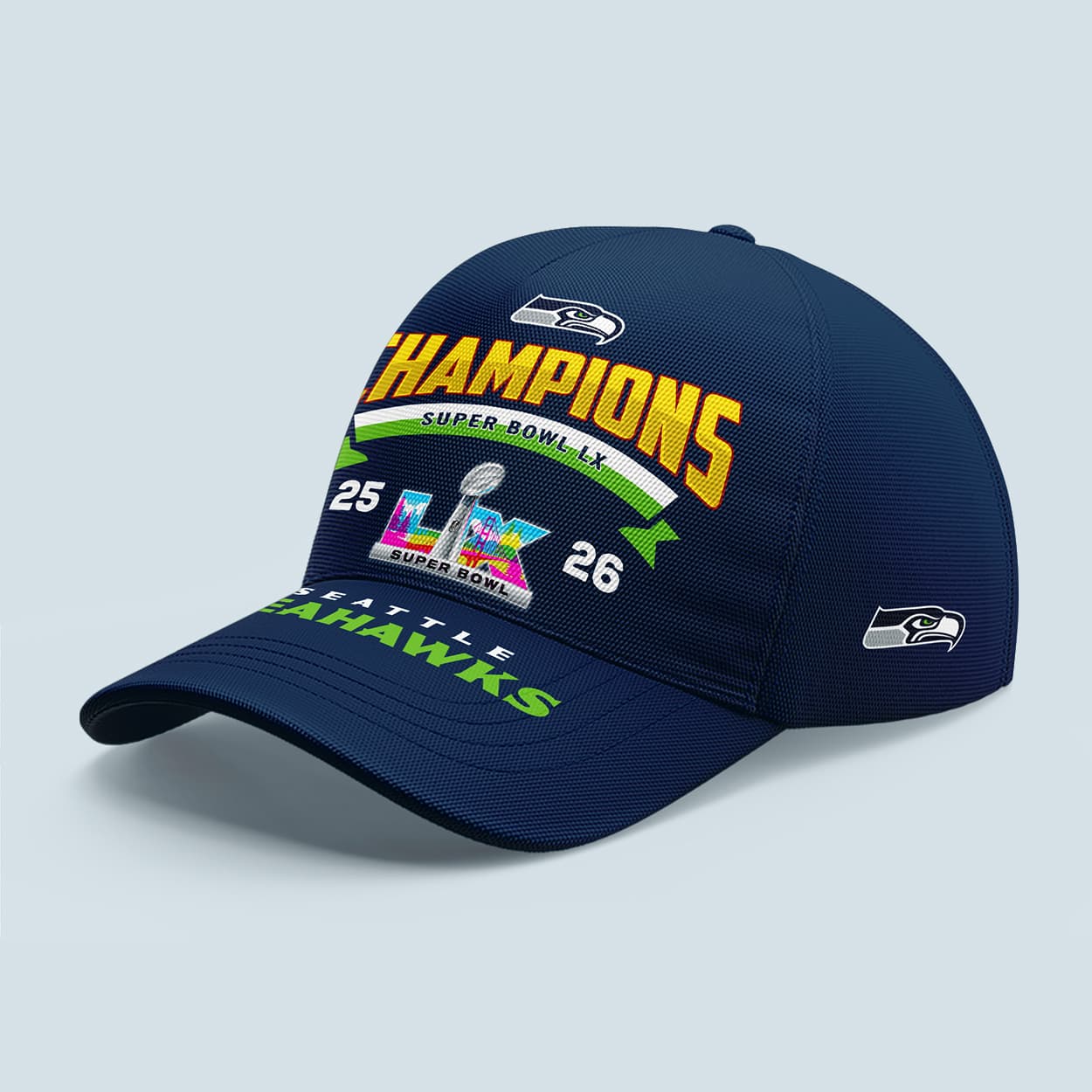 2026 Seahawks Super Bowl Champions Classic Cap Moonbestprint