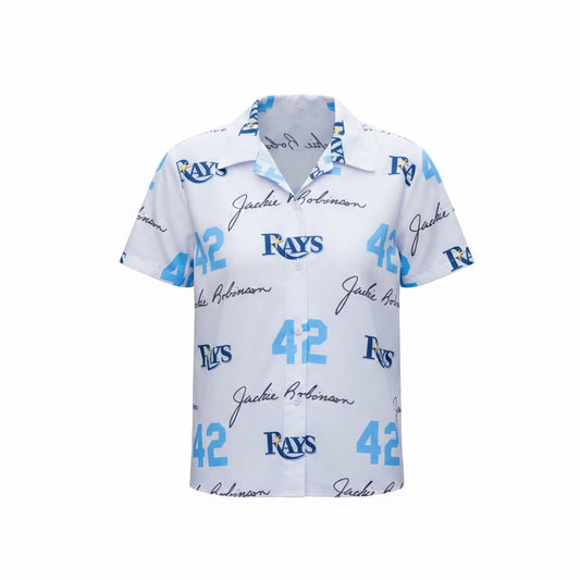 2026 Giveaway Tampa Bay Rays Jackie Robinson Hawaiian Shirt - Moonbestprint