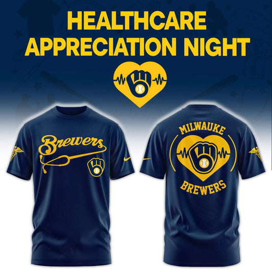 2026 Milwaukee Brewers Healthcare Appreciation Night Limited Edition Tshirt | Jogger | Cap | LG71 Moonbestprint