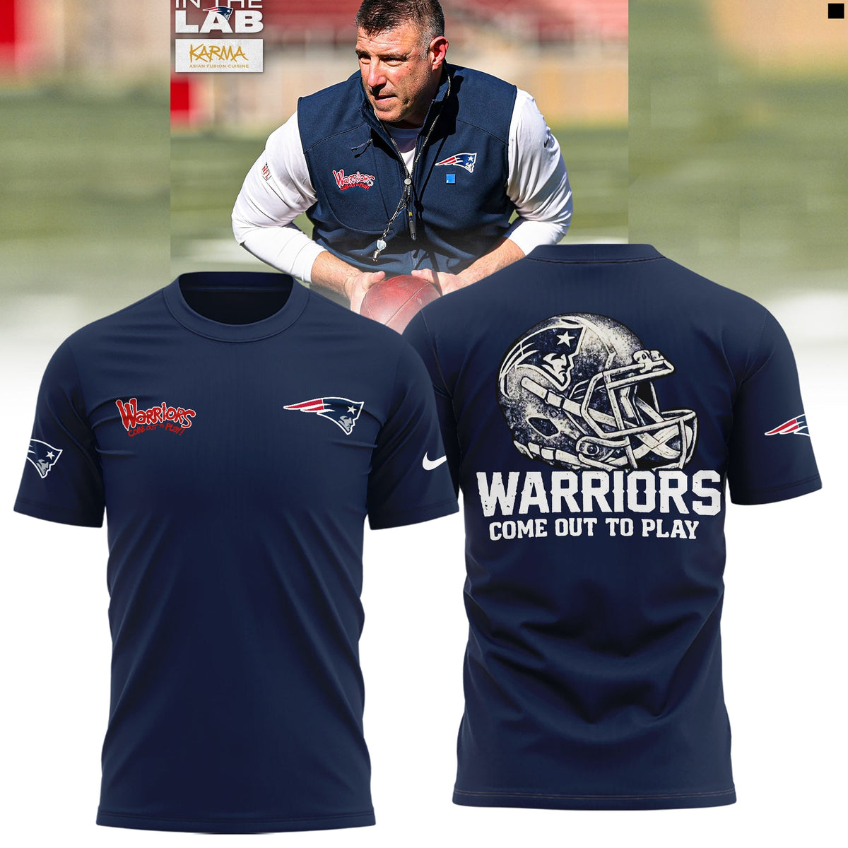 New England Patriots Warriors Come Out To Play Limited Edition TShirt | BA65 Moonbestprint