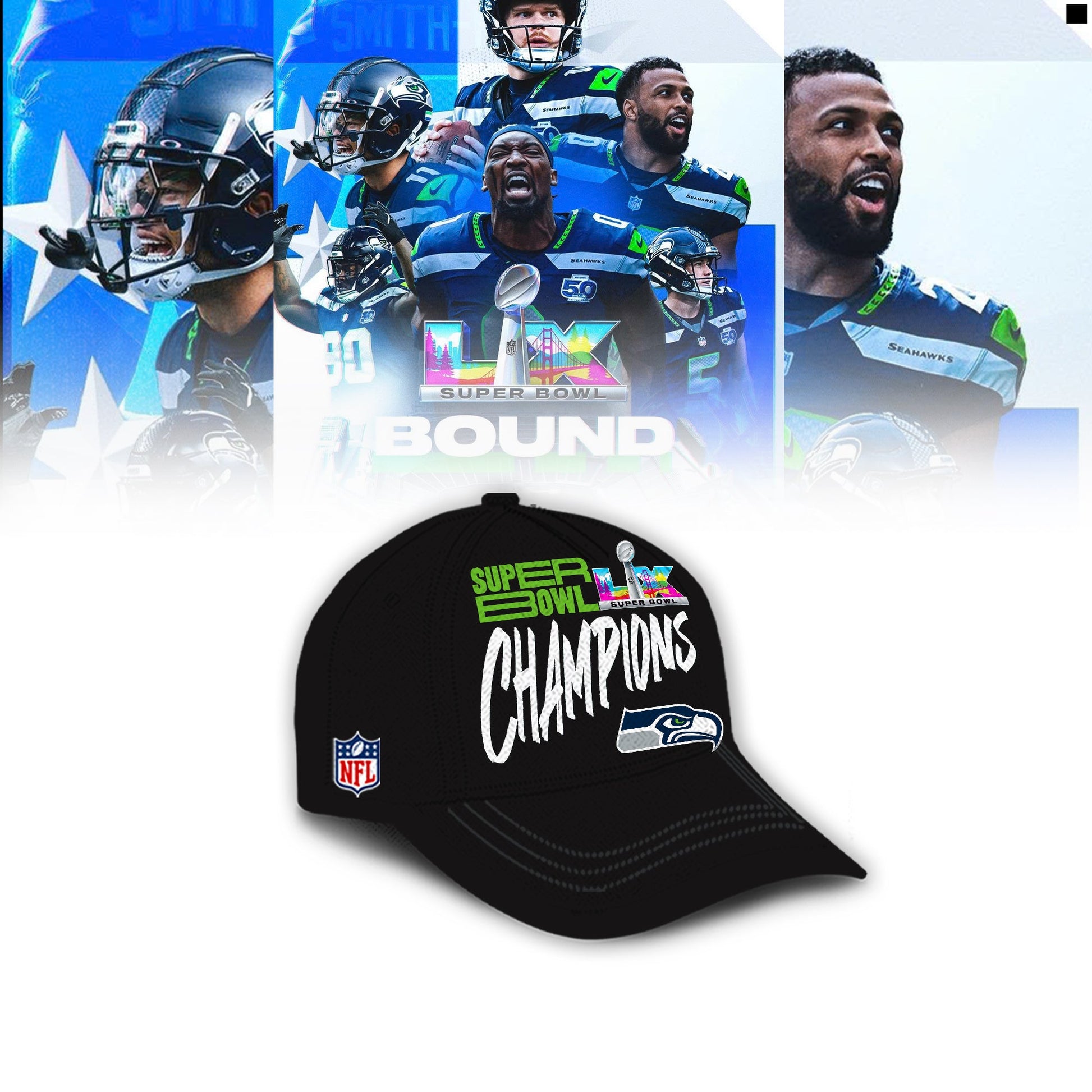 Seattle Seahawks 2025-2026 Super Bowl LX Champions Limited Edition Shirt | MJ36 Moonbestprint