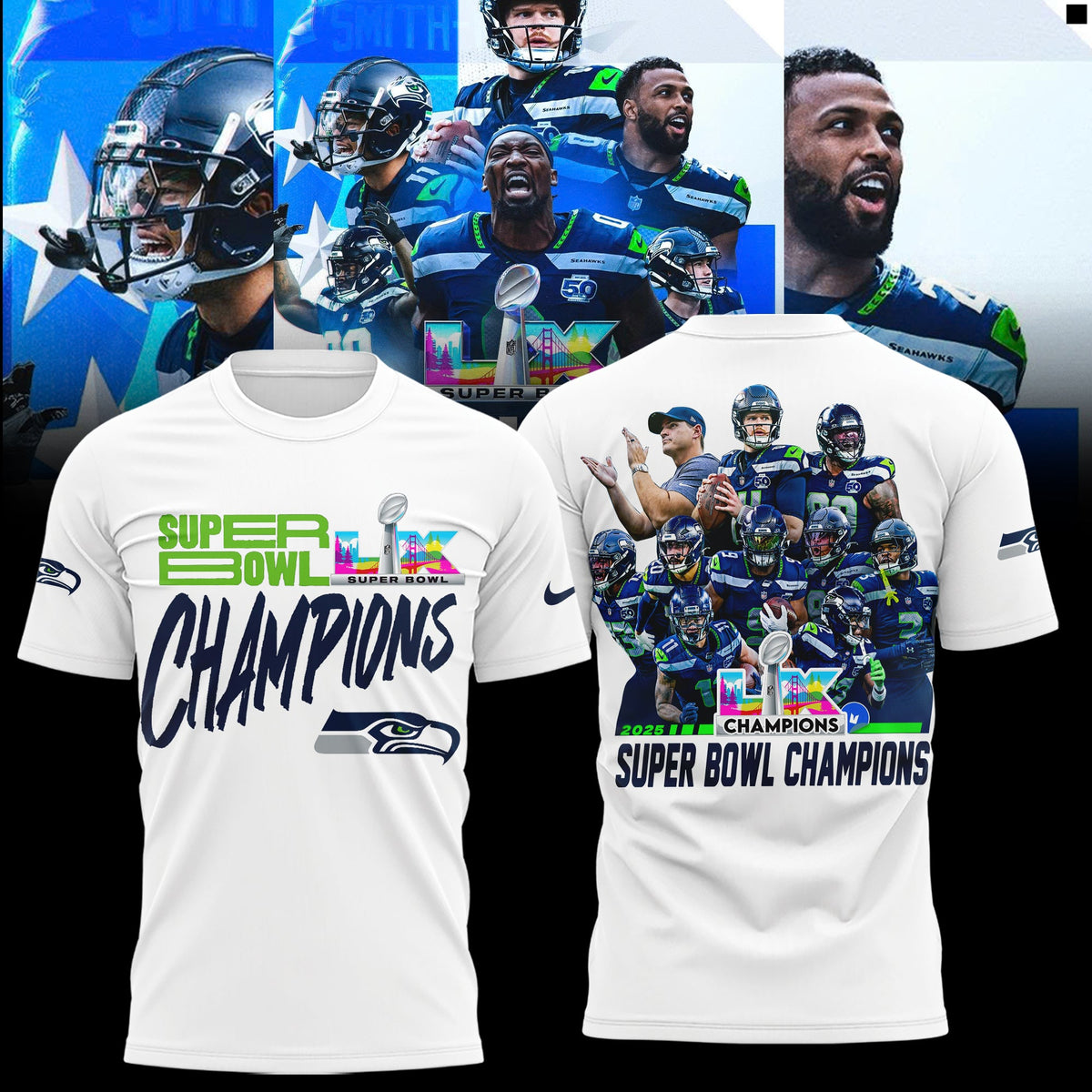 Seattle Seahawks 2025-2026 Super Bowl LX Champions Limited Edition Shirt | YQ18 Moonbestprint