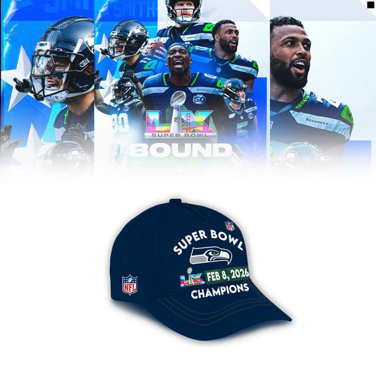 Seattle Seahawks 2025-2026 Super Bowl LX Champions Limited Edition Tshirt | YO47 Moonbestprint