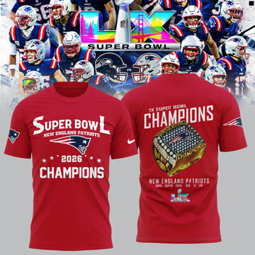 New England Patriots 2026 Super Bowl LX Champions Limited Edition Shirt | NQ81 Moonbestprint