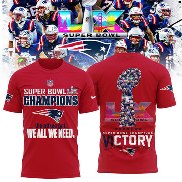 New England Patriots 2026 Super Bowl LX Champions Limited Edition TShirt | ZT88 Moonbestprint