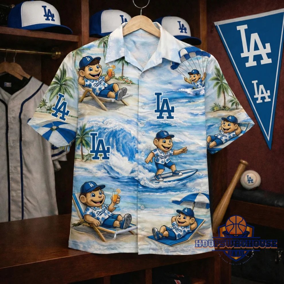 Unisex Los Angeles Dodgers Summer Beach Graphic Hawaiian Shirt for Baseball Fans – Moonbestprint