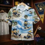 Unisex Milwaukee Brewers Bernie Brewer Tropical Beach Graphic Hawaiian Shirt for Baseball Fans – Moonbestprint