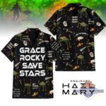 Unisex Project Hail Mary Grace Rocky Save Stars Quotes Graphic Hawaiian Shirt for Movie Fans – Moonbestprint