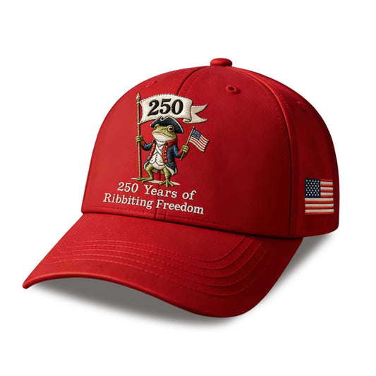250 Years Of Ribbiting Freedom America Hat -Moonbestprint