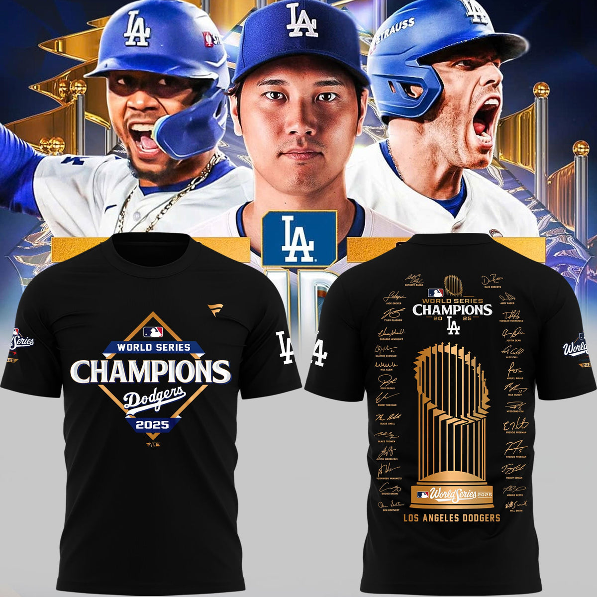 Los Angeles Dodgers  2025 World Series Champions T-Shirt Moonbestprint