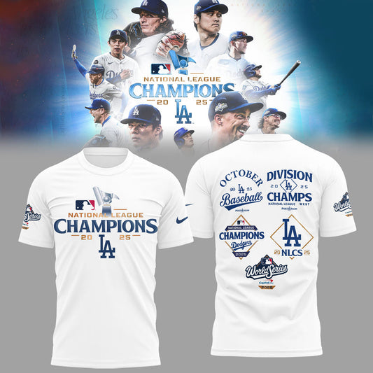 Los Angeles Dodgers NATIONAL LEAGUE CHAMPIONS 2025 T-shirt Moonbestprint