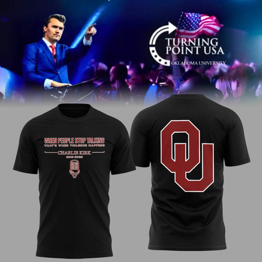 Limited Edition Oklahoma x Turning Point USA 2025 TShirt | TJ93 Moonbestprint