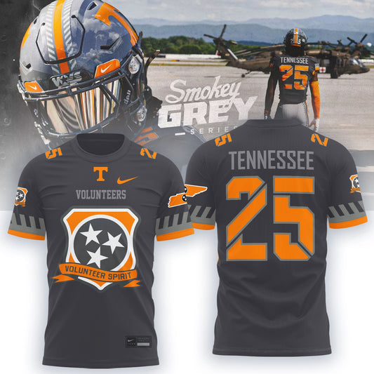 Tennessee Football  Smokey Grey Series Uniform 2025 Shirt | SZ34 Moonbestprint