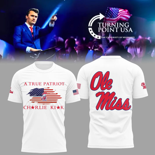 University of Mississippi ( Ole Miss ) x Turning Point USA Limited Edition T-Shirt Moonbestprint
