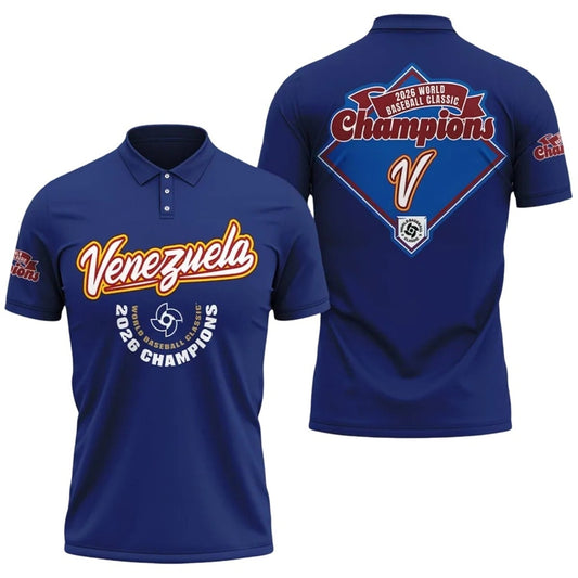 Venezuela World Baseball Classic 2026 Victory Polo Shirt - Moonbestprint