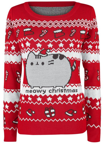 Meowy Christmas Ugly Christmas Sweater – Moonbestprint