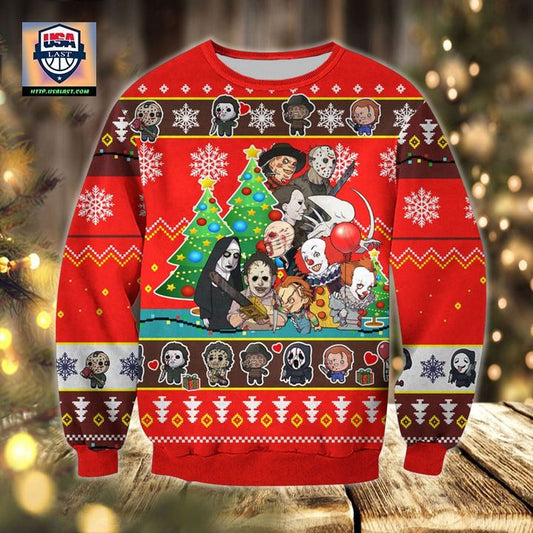 3D Horror Friends Ugly Christmas Sweater ? Usalast