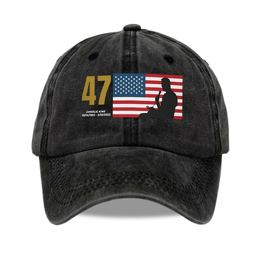 47 Charlie Kirk America Hat -Moonbestprint