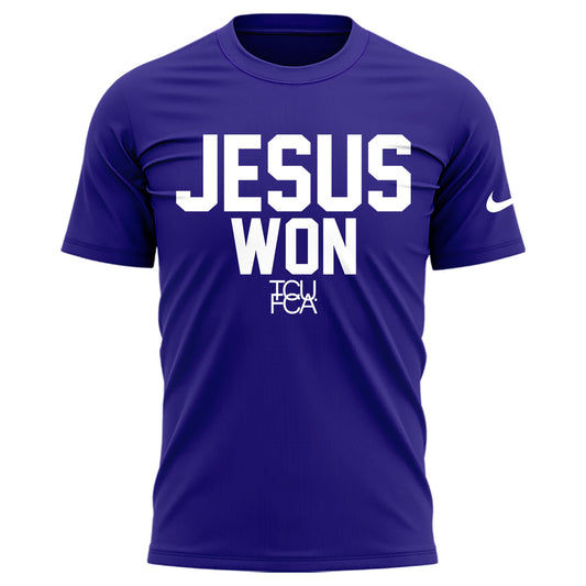 TCU Horned Frogs football x Jesus Won Limited Edition Tshirt 2025 | YL31 Moonbestprint