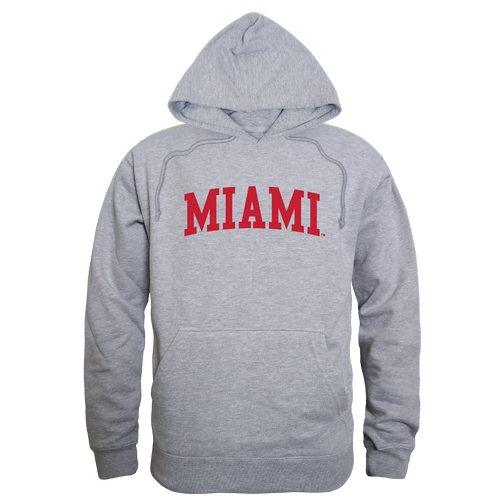 Miami University Game Day Hoodie Sweatshirt Heather Grey