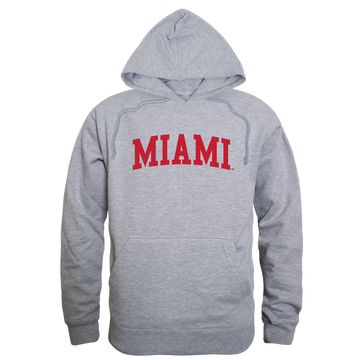 Miami University Game Day Hoodie Sweatshirt Heather Grey