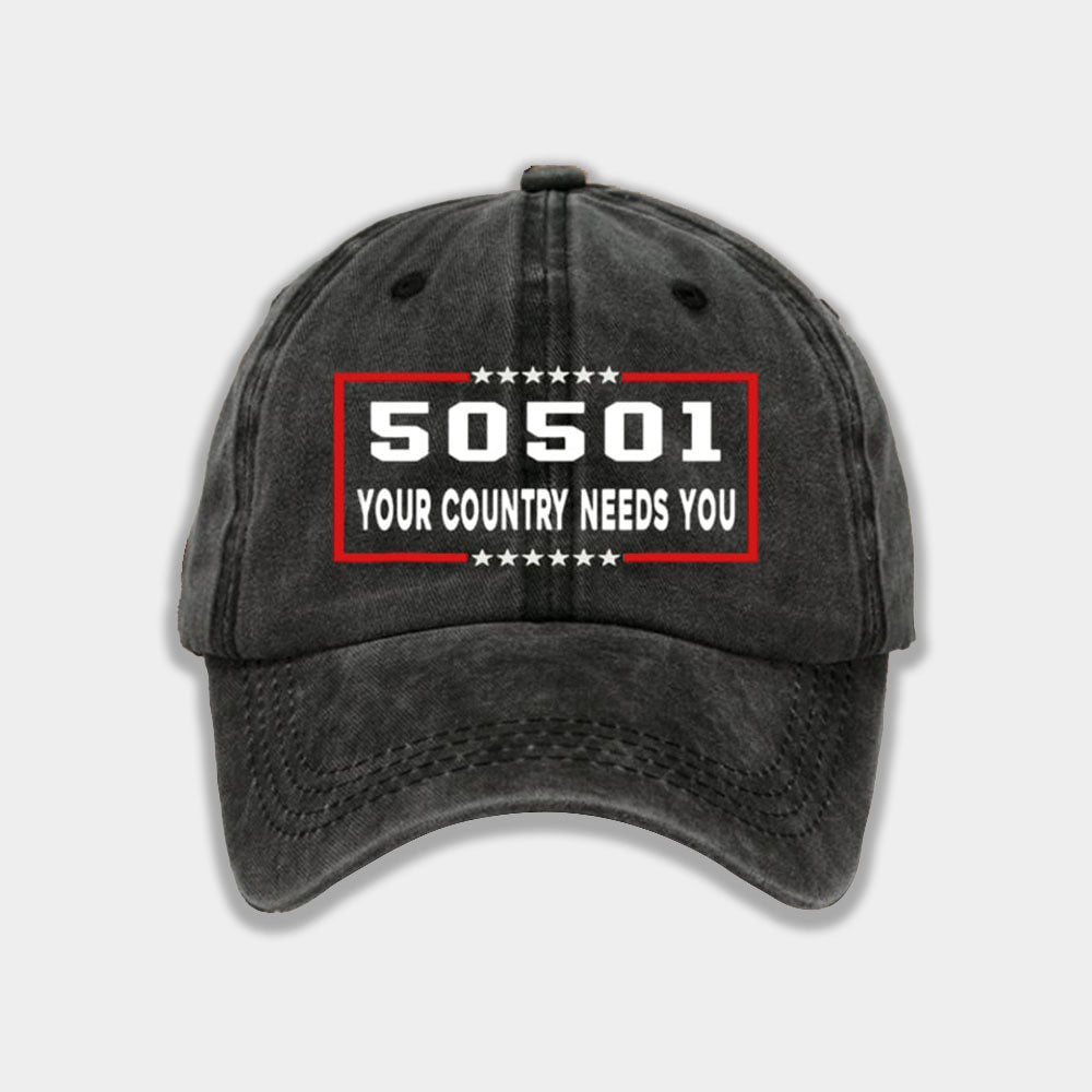 50501 Your Country Needs You Hat Moonbestprint