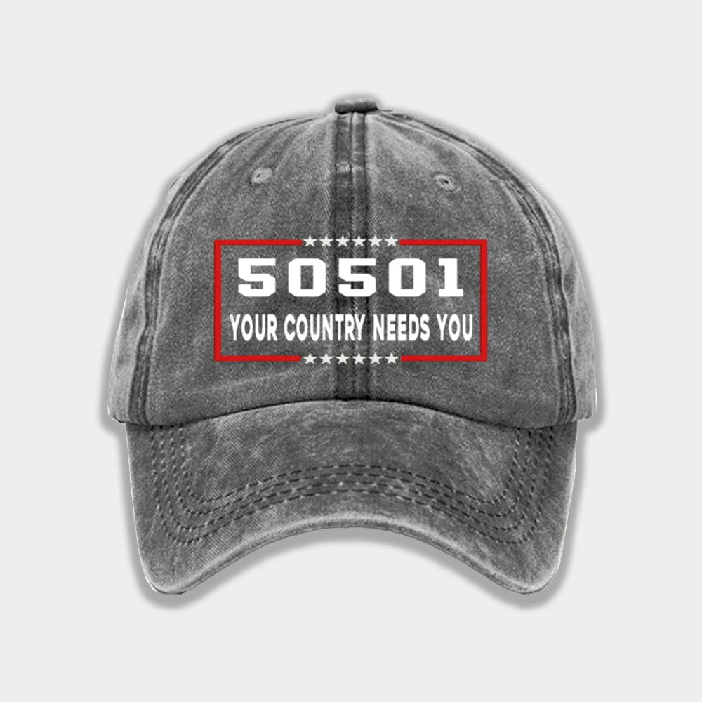 50501 Your Country Needs You Hat Moonbestprint