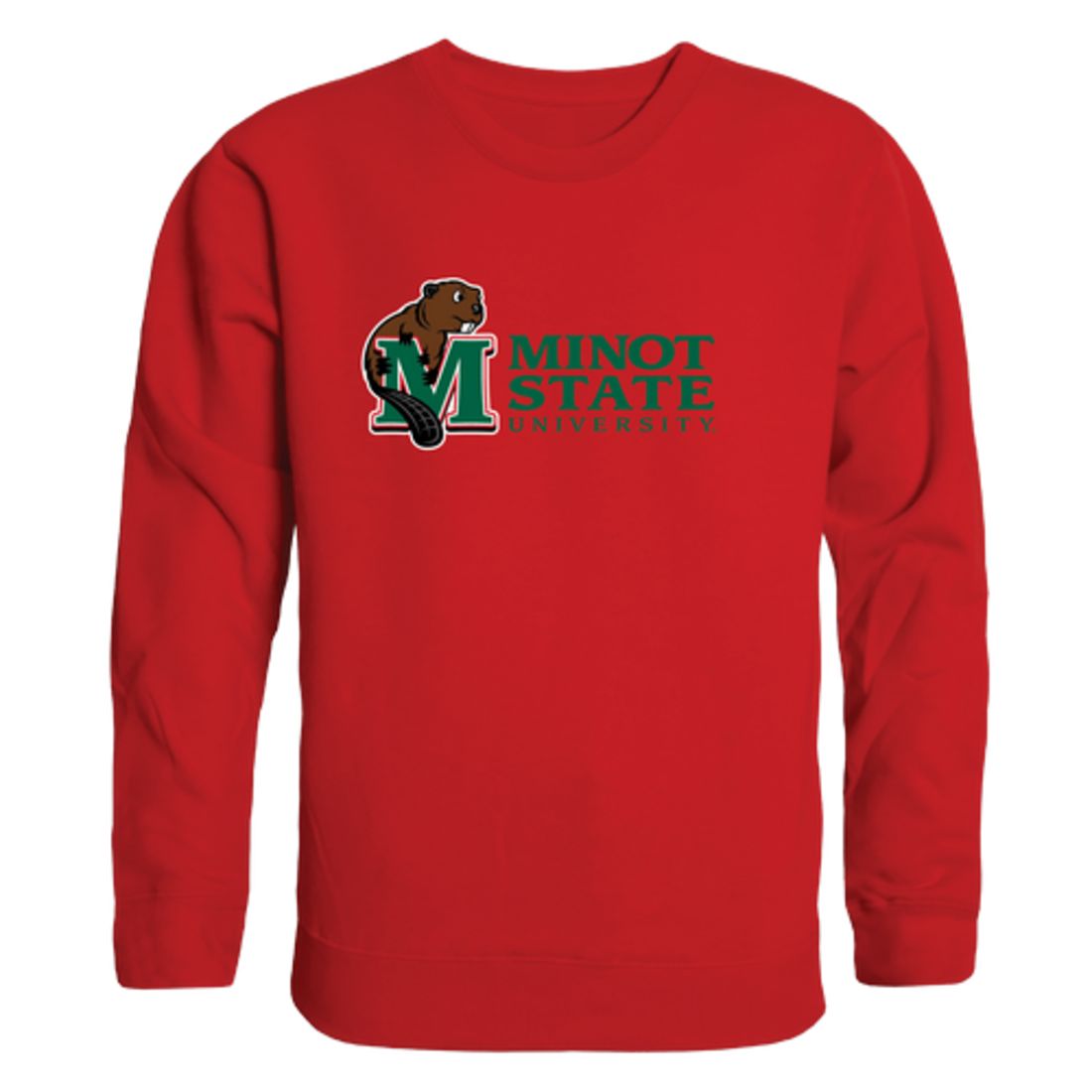 Minot State University Beavers Collegiate Fleece Crewneck Pullover Sweatshirt