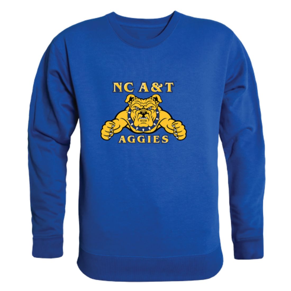 North Carolina A&T State University Aggies Collegiate Fleece Crewneck Pullover Sweatshirt