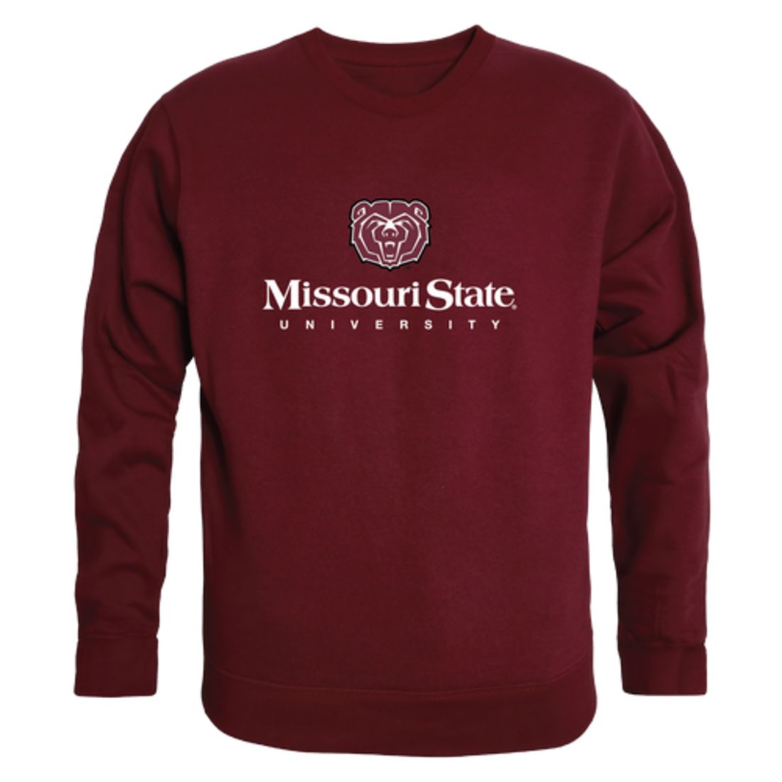 Missouri State University Bears Collegiate Fleece Crewneck Pullover Sweatshirt