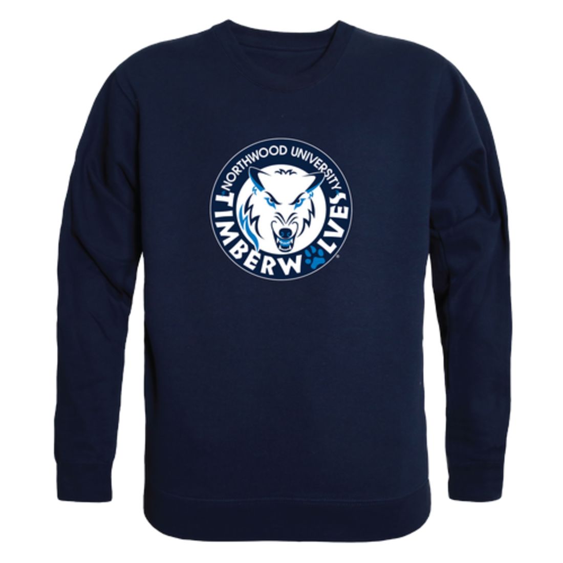 Northwood University Timberwolves Collegiate Fleece Crewneck Pullover Sweatshirt