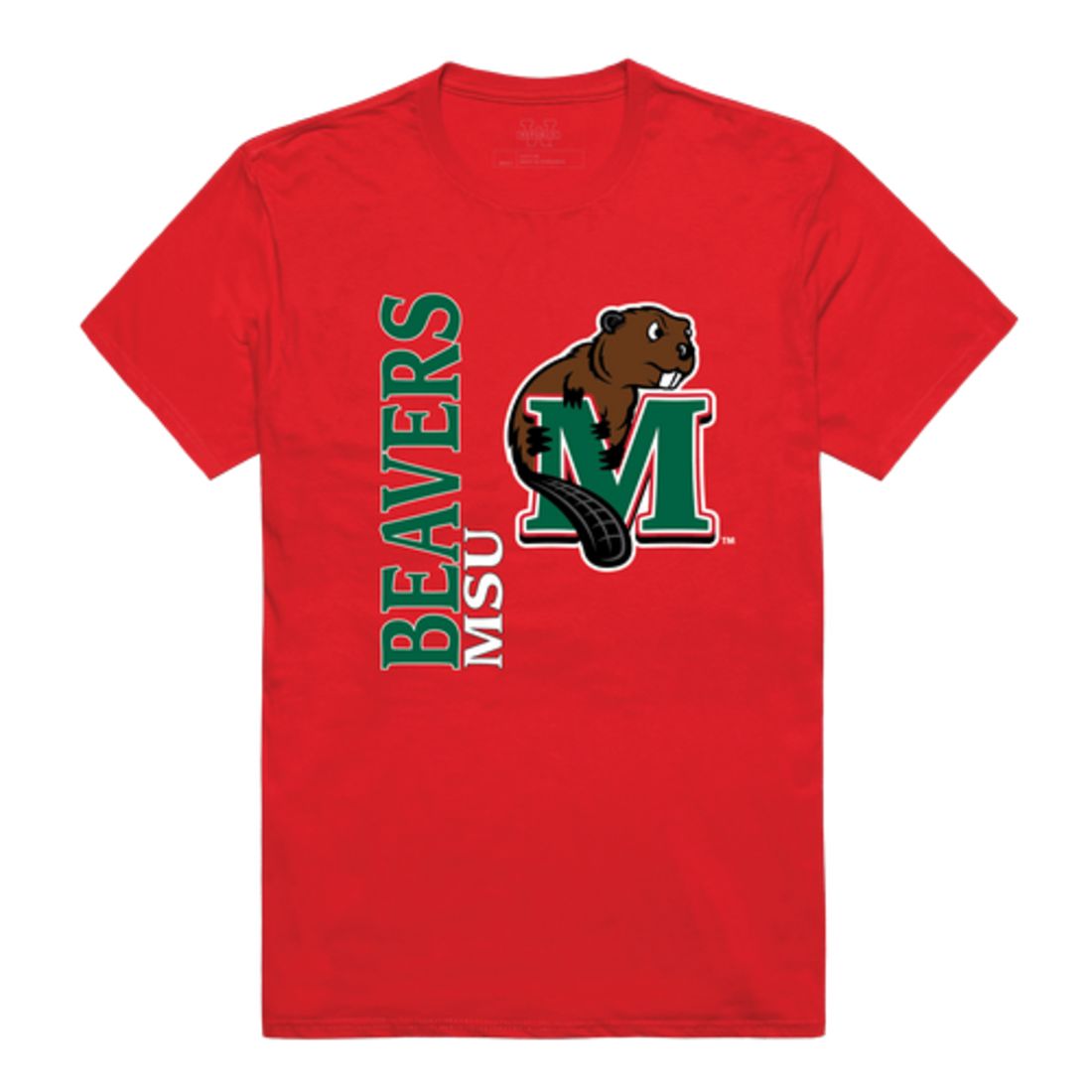 Minot State University Beavers Ghost T-Shirt Tee
