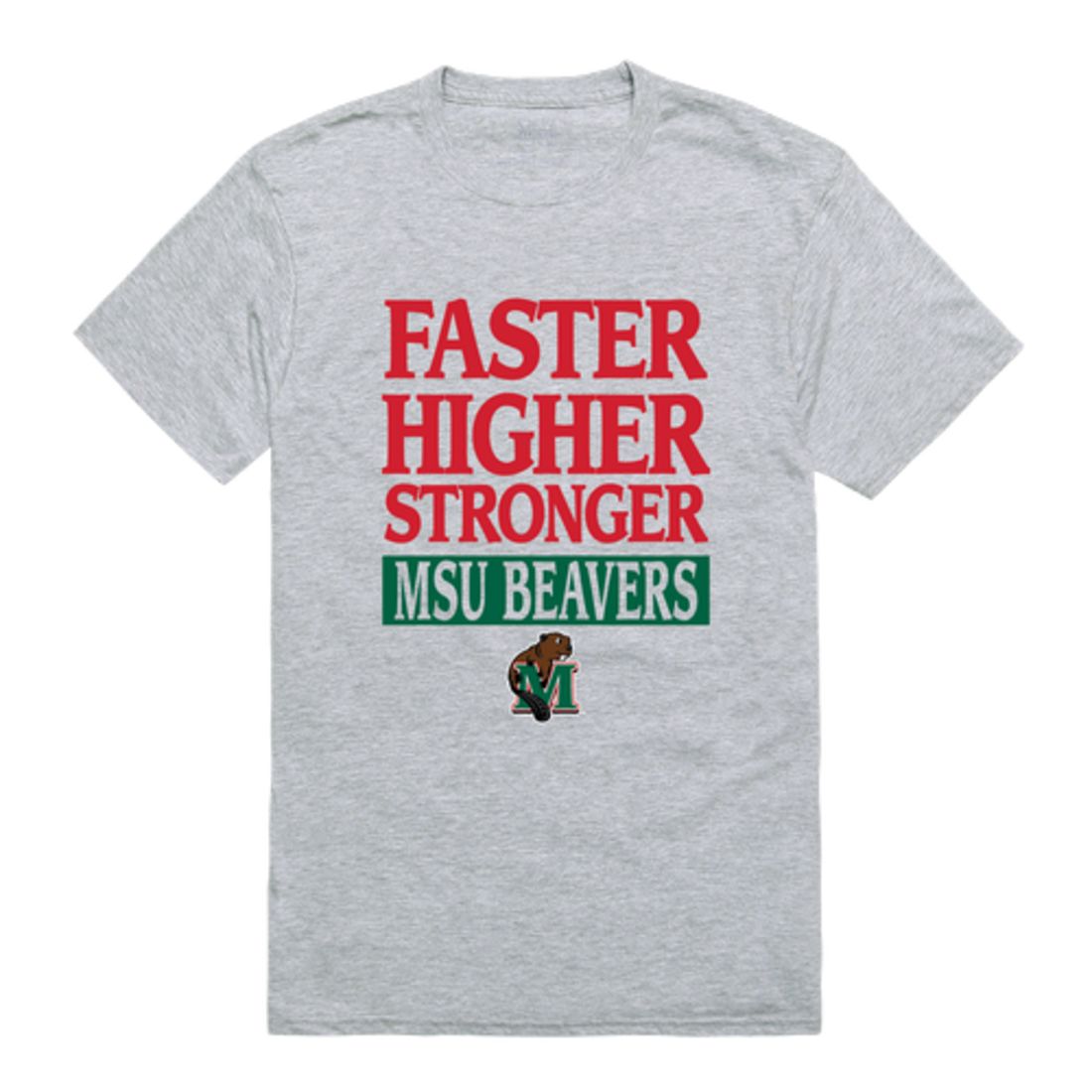 Minot State University Beavers Workout T-Shirt Tee