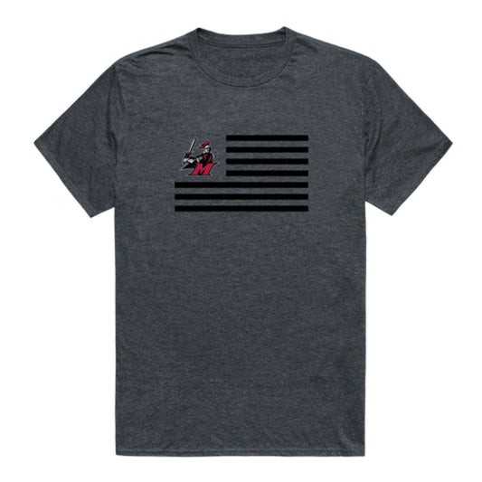 Manhattanville College Valiants USA Flag T-Shirt Tee