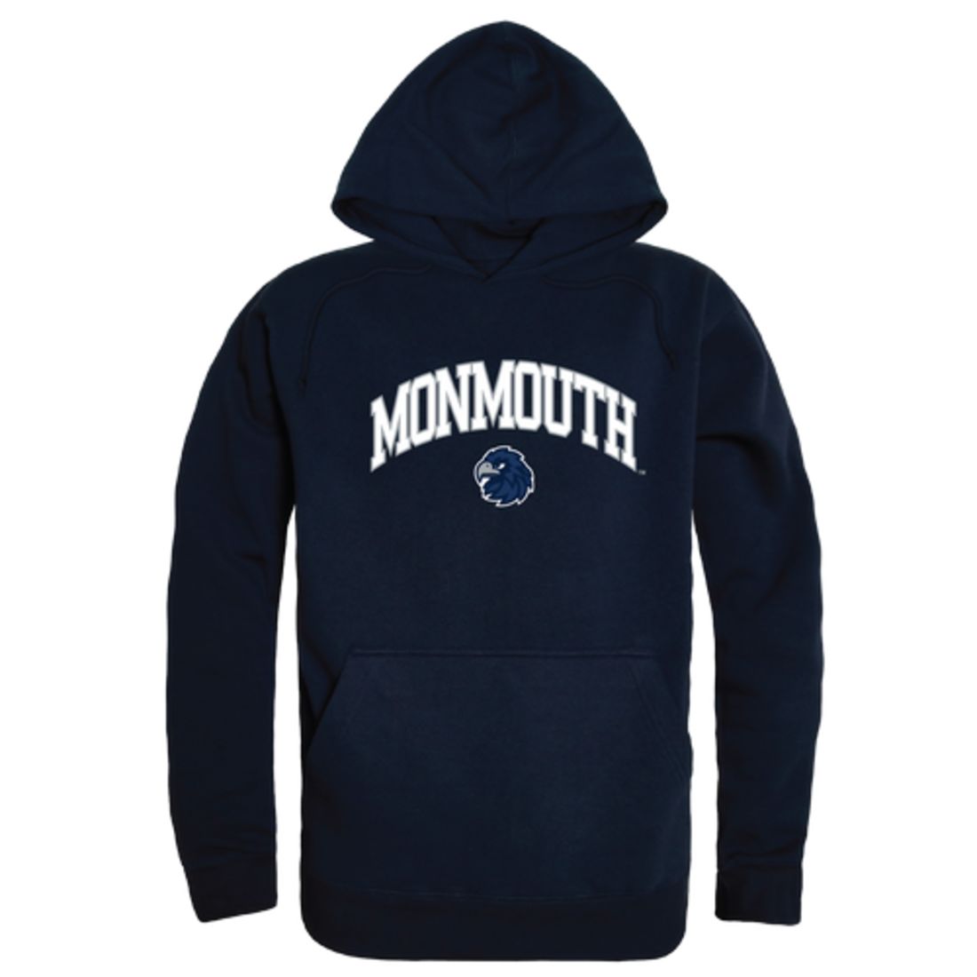 Monmouth Hawks Campus Fleece Hoodie Sweatshirts