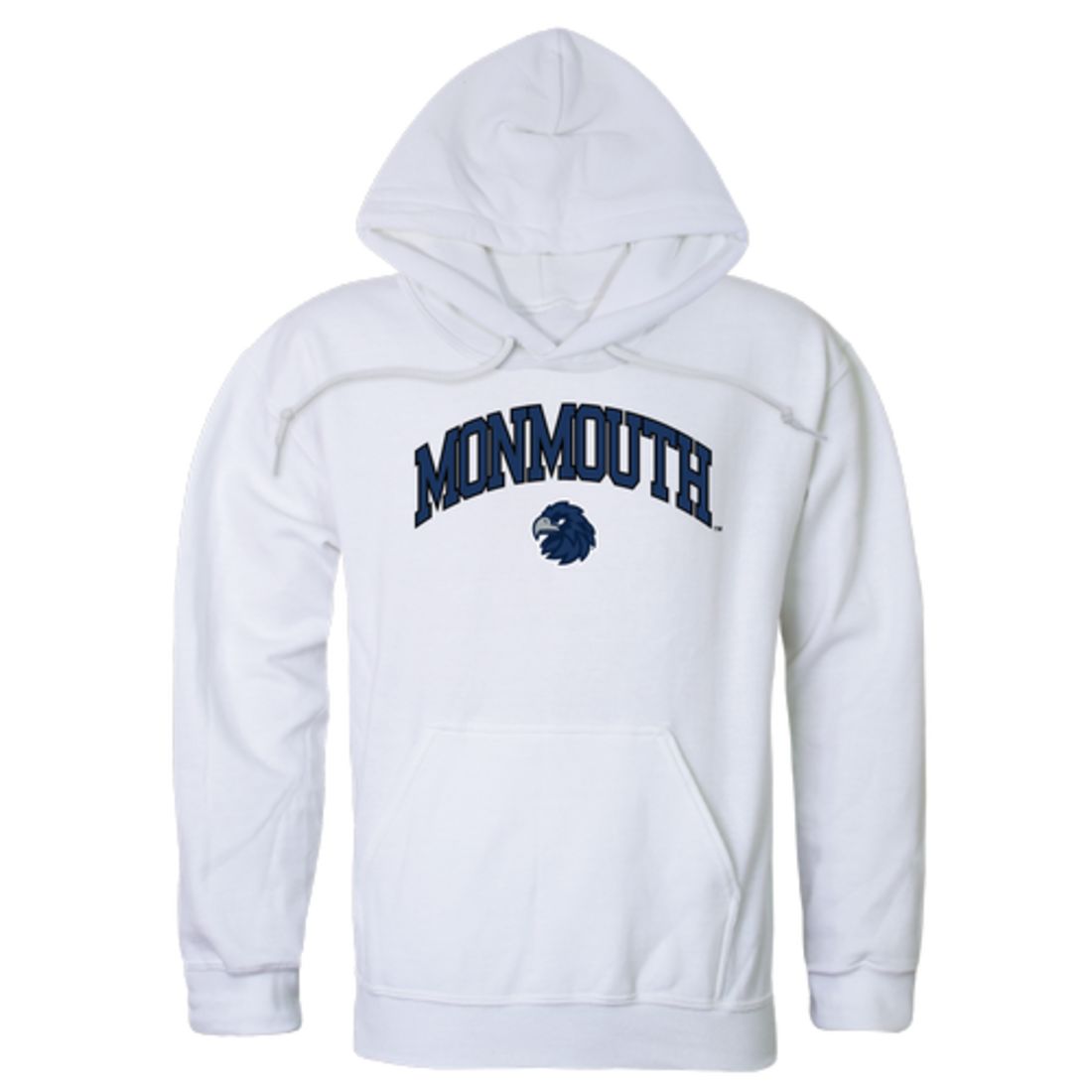 Monmouth Hawks Campus Fleece Hoodie Sweatshirts