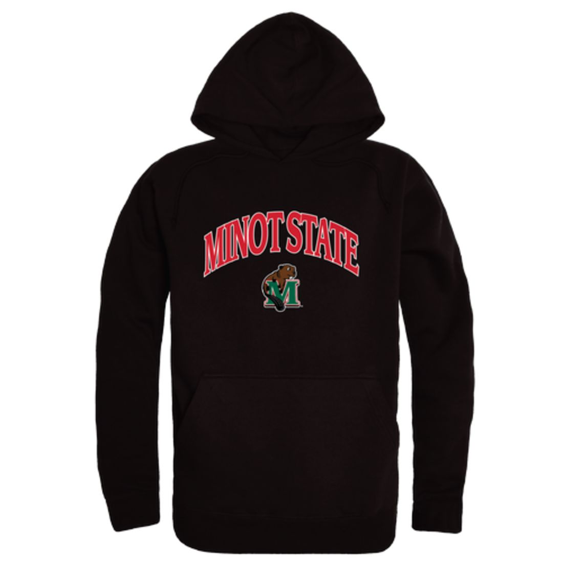Minot State University Beavers Campus Fleece Hoodie Sweatshirts